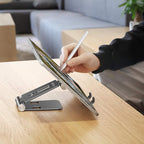 OMOTON Foldable Cell Phone Stand, C4 Portable Aluminum Phone Holder, Adjustable - Image 4