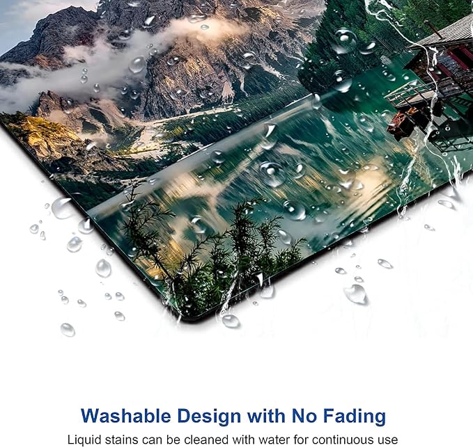 Hokafenle Mouse Pad, Natural Mountains Landscape Mouse Pad, Computer Mouse Mat - Image 5