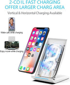 NANAMI Fast Wireless Charger, Qi Certified Charging Stand 7.5W Compatible - Image 4