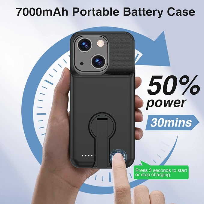 Battery Case for iPhone 15/15 Pro, Charging Case - Image 3