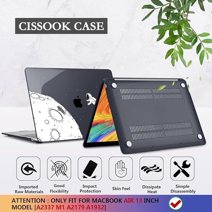 CISSOOK Case Compatible with MacBook Air 13 Inch 2021 2020 2019 2018 Release - Image 6