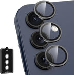 for Samsung Galaxy A35 5G Camera Lens Protector, Individual Metal Ring Tempered by Btscase