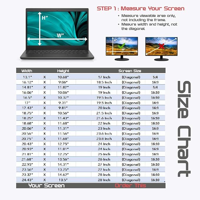 Computer Privacy Screen Filter for Widescreen Monitor - Image 4