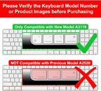 Allinside White Keyboard Cover for 2024 Mac Magic Keyboard - Image 2
