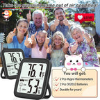 Antonki 2 Pack Room Thermometer - Image 7