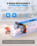 1200W Pure Sine Wave Power Inverter 12V DC to 120V AC Converter 2400 Watt Peak - Image 8