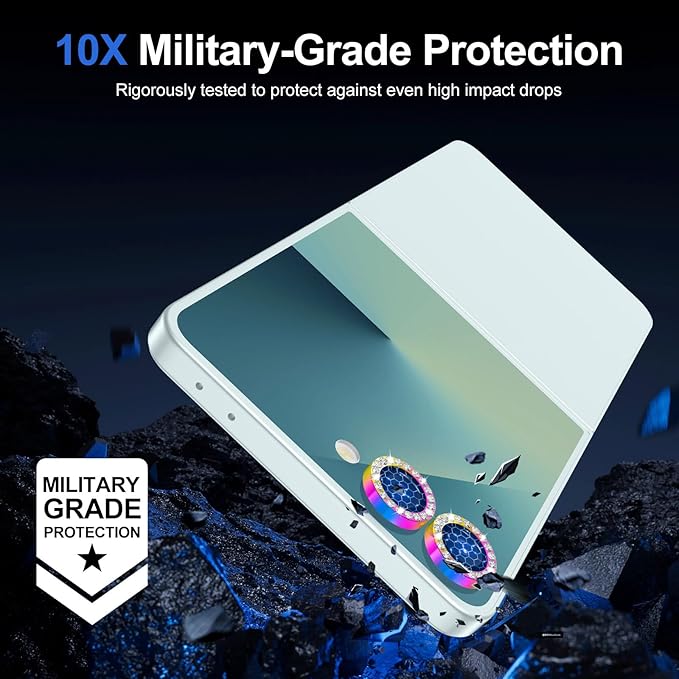 for Samsung Galaxy Z Flip 7 Camera Lens Protector, Individual Metal Ring - Image 5