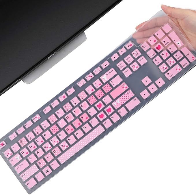 Keyboard Cover Skin for Dell KM636 KB216 KB216t KB216d KB216p Wired & Wireless by MUBUY