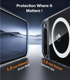 TORRAS Magnetic & Stand for Google Pixel 9 Pro XL Case Clear, Fit for MagSafe - Image 5
