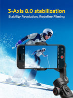 Gimbal Stabilizer for Smartphone, iPhone Gimbal w/Focus Wheel Face/Object - Image 2
