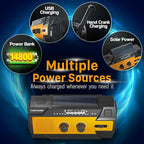 FosPower NOAA Emergency Weather Radio A3 14800mWh Portable Power Bank, - Image 7
