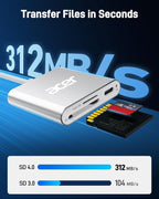Acer SD 4.0 Card Reader, UHS-II Micro SD Reader USB C, Dual Slot Type C Memory - Image 2