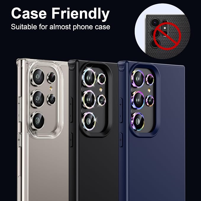 WSKEN for Samsung Galaxy S24 Ultra Camera Lens Protector, Ultra Thin Scratch - Image 5