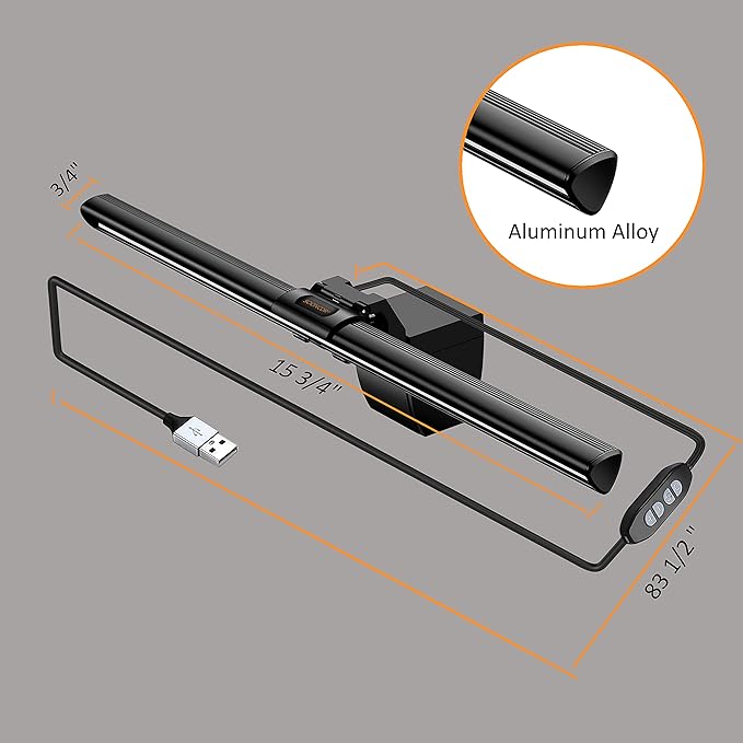 Computer Monitor Light Screen Light Bar e-Reading LED Task Lamp, 3 Color Modes - Image 8