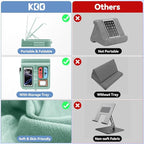 KDD Tablet Pillow Stand with Storage, Foldable iPad Holder - Image 5