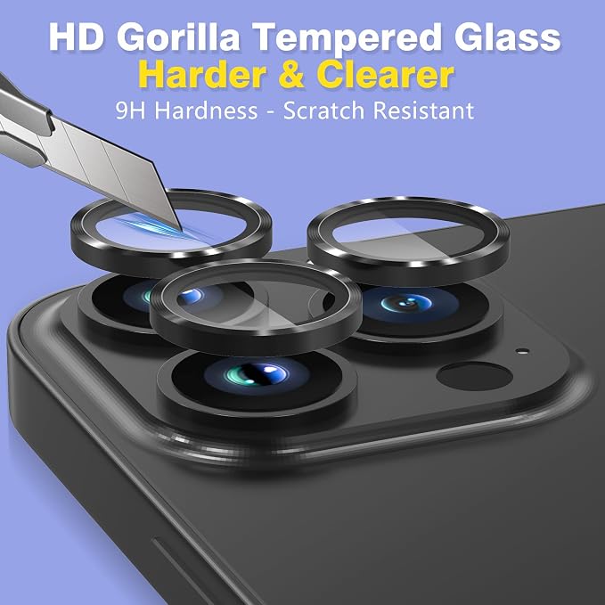 AGVEE 3+3 6 Pack for iPhone 14 Pro 6.1" / 14 Pro Max 6.7" Camera Lens Cover - Image 6