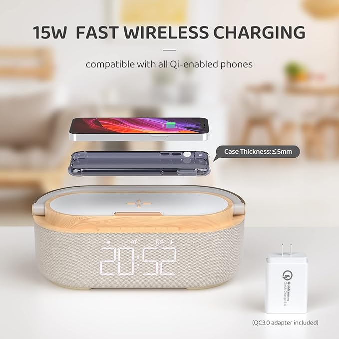 Bluetooth Speaker Alarm Clock - Image 3