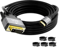 HDMI to DVI Cable 20FT, Bi-Directional DVI to HDMI Male to Male Cord, HDMI A to by Conable