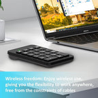 Wireless Number Pad with Battery, Enhanced Efficiency with 23 Keys Numeric - Image 2