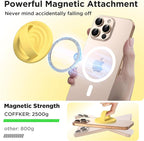 Magnetic Phone Ring Grip Holder, Silicone Finger Loop Grip, Compatible - Image 3