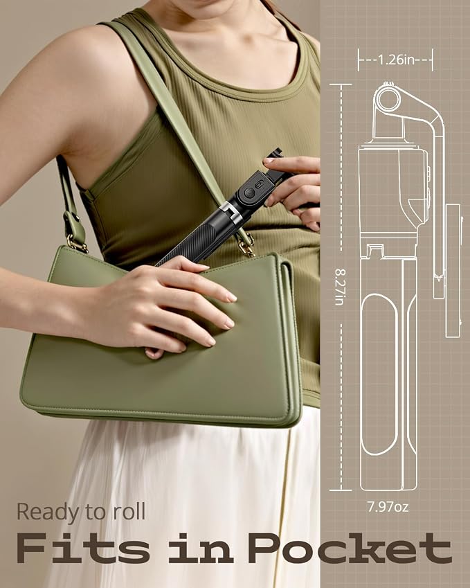 UBeesize Selfie Stick Tripod for iPhone and Android, Portable Selfie Sticks - Image 6
