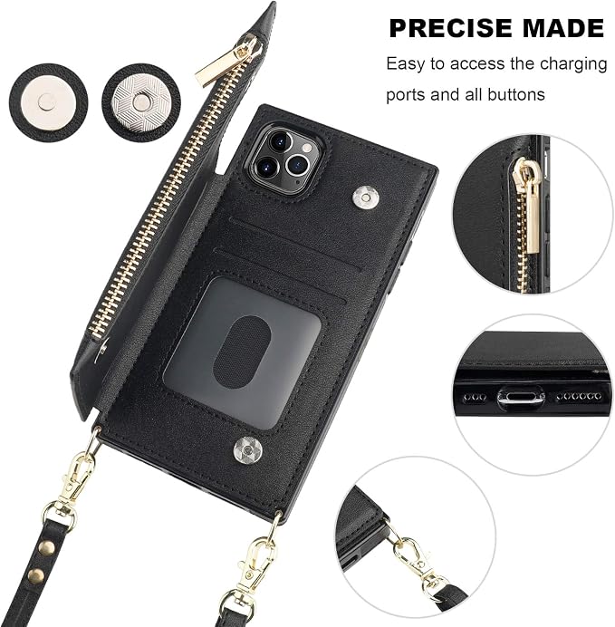Bocasal Crossbody Wallet Case for iPhone 11 Pro - Image 6