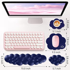 Cloud Wrist Rest for Computer Keyboard, 4-in-1 Memory Foam Leather Cloud - Image 3