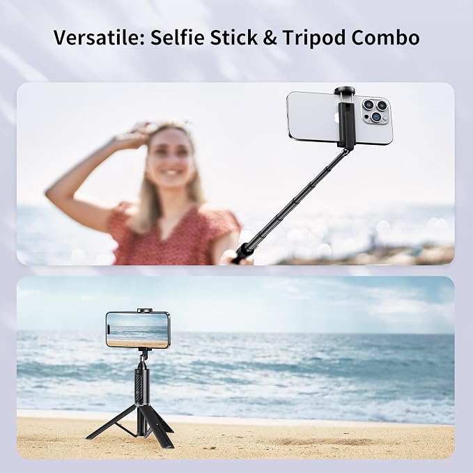 ATUMTEK Selfie Stick Tripod, Extendable 3 in 1 Aluminum Bluetooth Selfie Stick - Image 7