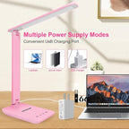 White crown LED Desk Lamp Dimmable Table Lamp Reading Lamp - Image 5