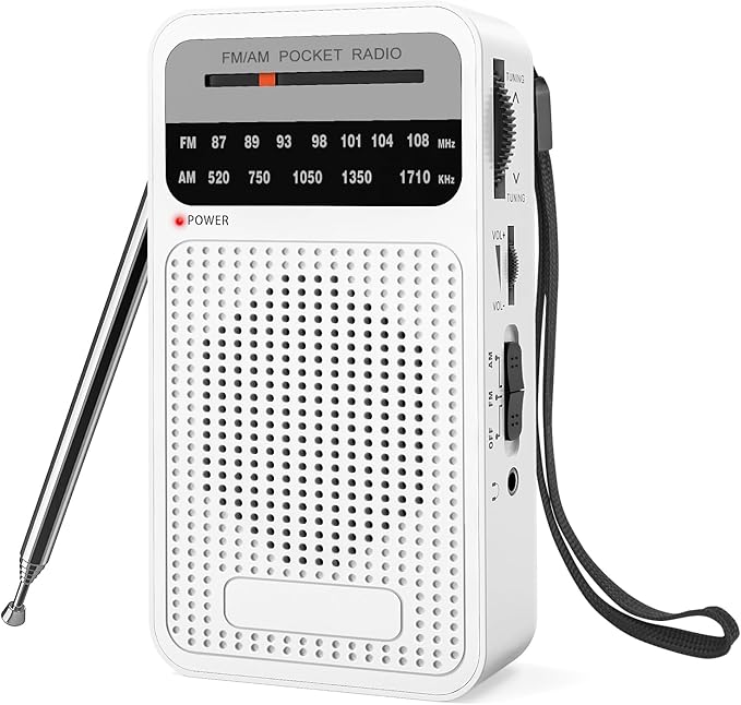 Portable Radio AM FM with Best Reception, Goodes Transistor Radio with Loud by Goodes