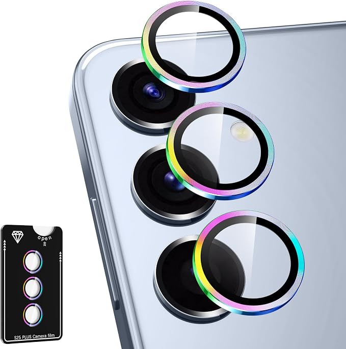 for Samsung Galaxy S25 Plus Camera Lens Protector, Individual Metal Ring by Btscase