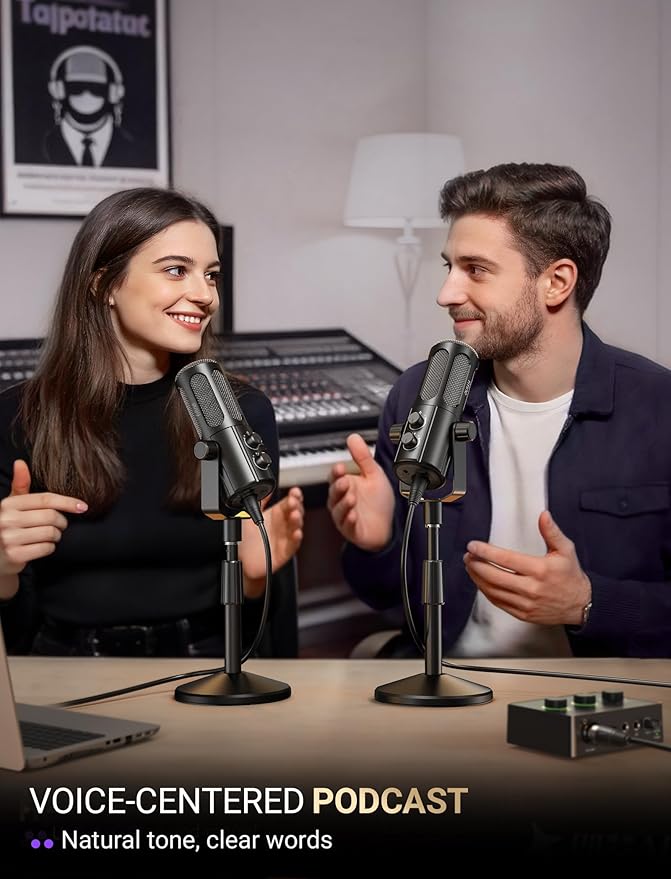 FIFINE AmpliTank TANK6S Vocal-Dynamic-Microphone, XLR-USB-Podcast-Microphone - Image 8