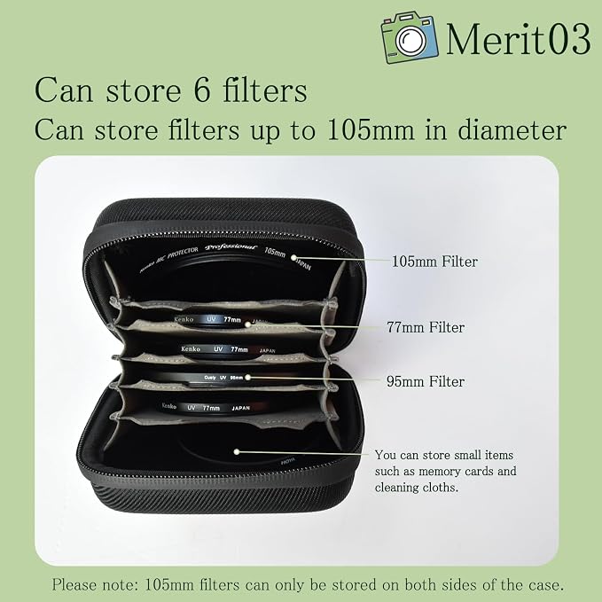 Hard Shell Camera Filter Case Camera Filter Accessories and Storage Suitable - Image 5