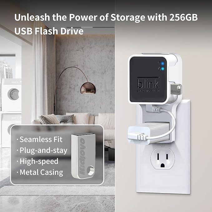 256GB USB Flash Drive & Outlet Wall Mount - Image 2