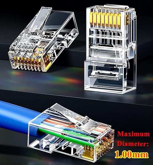 100-Pack Cat5 Cat5e RJ45 Connectors Ends - Image 3