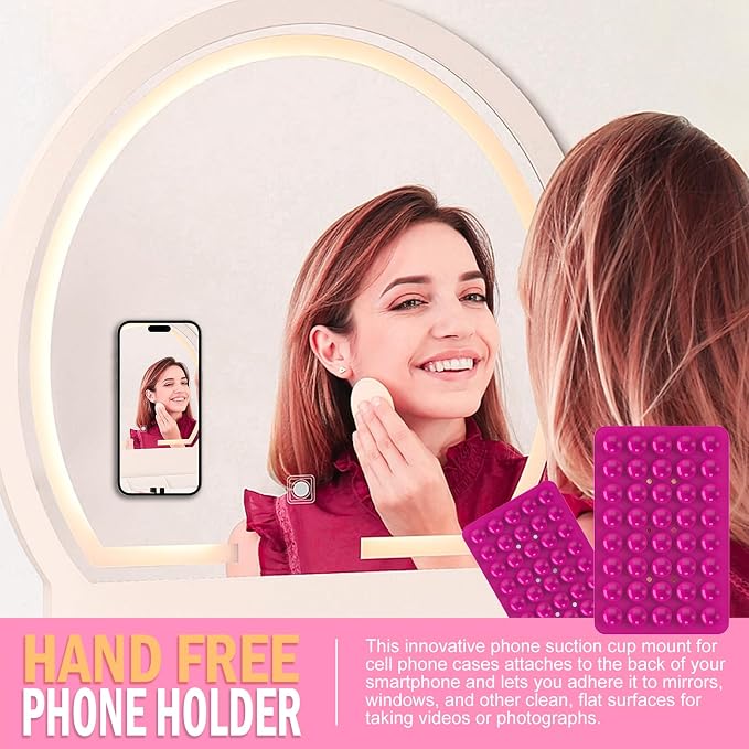 Silicone Double Sided Suction Phone Case Mount, Detachable Hands Free & Strong - Image 7