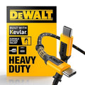 DEWALT Heavy Duty USB C Cable, Jobsite 60 Watt USB C Cable, High Speed Type-C by DEWALT