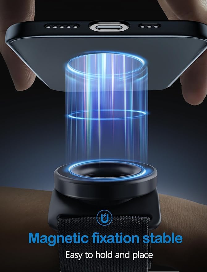 TOPGO Running Phone Holder for iPhone Magnetic Wrist Phone Holder, Magsafe - Image 4