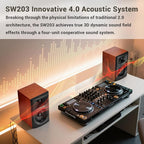 SW203 4.0 Computer Speakers - 60W 4-Way DSP Control 3D Immersive Sound - 3" - Image 4