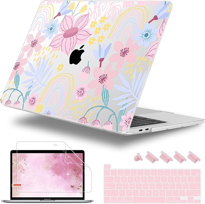 Case for MacBook Pro 13 inch with/Without Touch Bar, Hard Shell + Keyboard by WelcomeViseNewitems