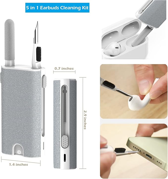 5-in-1 Electronics Cleaner Kit- Laptop Screen Cleaner kit, Phone Speaker - Image 2