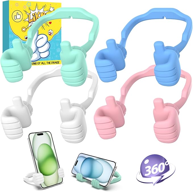 Dad Gifts for Fathers Day from Daughter Son Cell Phone Stand: 4 Pack UPGRADE by CALDEVER