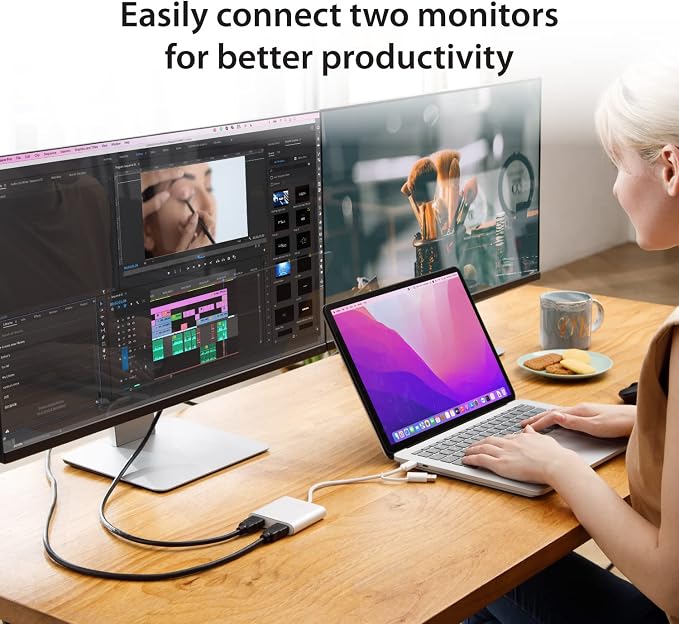 j5create USB-C to Dual HDMI Multi-Monitor Adapter - Image 2
