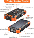 Solar Charger Power Bank, 800mAh Wireless Portable Charger - Image 7