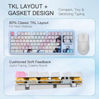 Redragon K728 PRO SE 80% 87 Keys Wireless Gasket RGB Gaming Keyboard, 3-Mode - Image 4