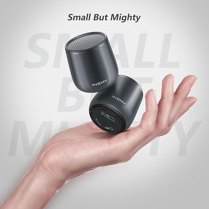 INSMY Small Bluetooth Speaker, Waterproof Mini Portable Wireless Speaker - Image 2