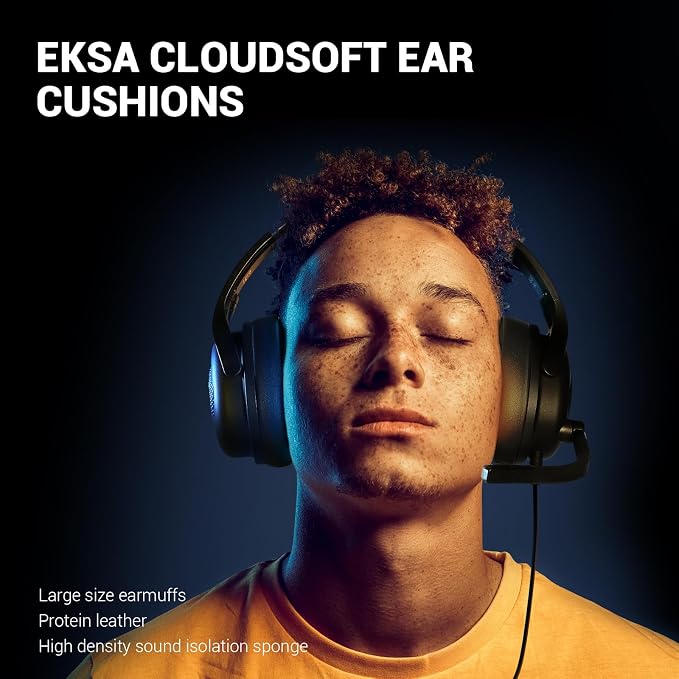 EKSA Headset with Microphone for PC, Computer Headphones with Noise Cancelling - Image 2
