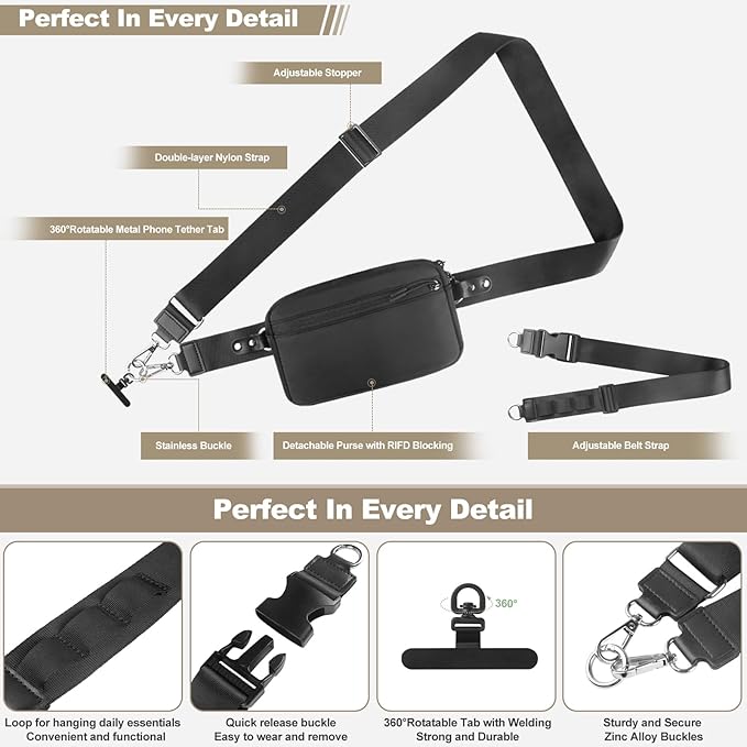 Phone Strap Crossbody, Clip and Go Strap - Image 5