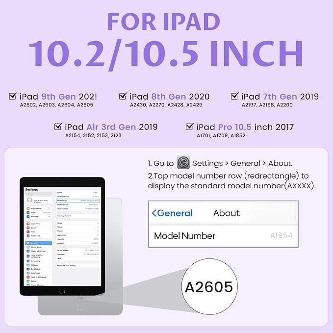 OYEEICE Keyboard Case for iPad 9th Generation - Image 2