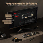 RedThunder K65 Wireless Mechanical Keyboard, CNC Knob, Tri-Mode - Image 7